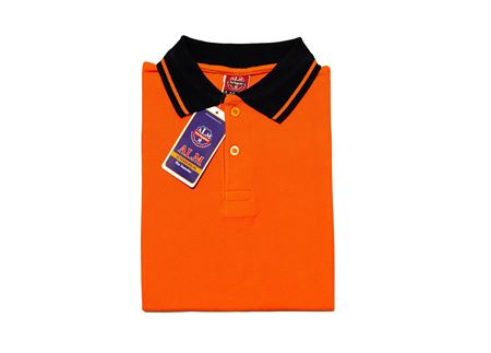 TURUNCU KISA KOL LAKOS YAKA TİŞÖRT