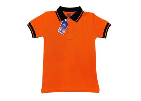 TURUNCU KISA KOL LAKOS YAKA TİŞÖRT