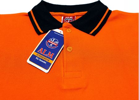 TURUNCU KISA KOL LAKOS YAKA TİŞÖRT