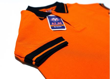 TURUNCU KISA KOL LAKOS YAKA TİŞÖRT