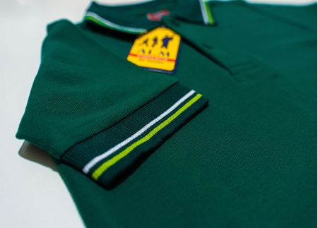 KOYU YEŞİL KISA KOL LAKOS YAKA TİŞÖRT