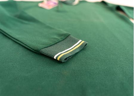 KOYU YEŞİL KISA KOL LAKOS YAKA TİŞÖRT