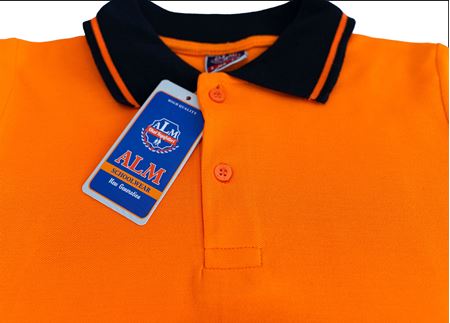 TURUNCU UZUN KOL LAKOS YAKA TİŞÖRT