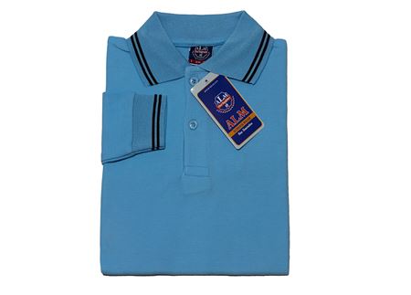 UZUN KOL BUZ MAVİ LAKOS TİŞÖRT