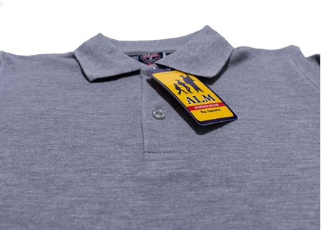 GRİ UZUN KOL LAKOS YAKA TİŞÖRT