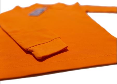 TURUNCU UZUN KOL LAKOS YAKA TİŞÖRT