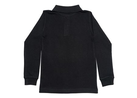 SİYAH UZUN KOL LAKOS YAKA TİŞÖRT