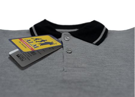 GRİ UZUN KOL LAKOS YAKA TİŞÖRT