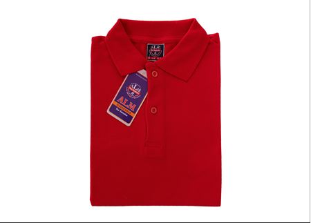 KIRMIZI UZUN KOL LAKOS YAKA TİŞÖRT