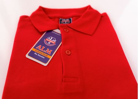 KIRMIZI UZUN KOL LAKOS YAKA TİŞÖRT