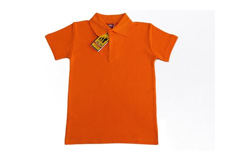 TURUNCU KISA KOL LAKOS YAKA TİŞÖRT