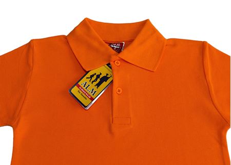 TURUNCU KISA KOL LAKOS YAKA TİŞÖRT