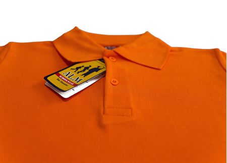 TURUNCU KISA KOL LAKOS YAKA TİŞÖRT