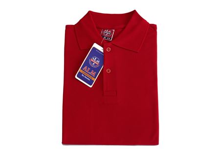 KIRMIZI KISA KOL LAKOS YAKA TİŞÖRT