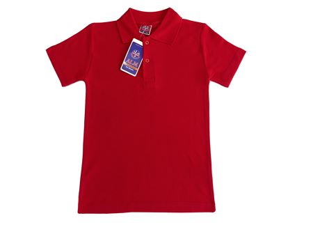 KIRMIZI KISA KOL LAKOS YAKA TİŞÖRT