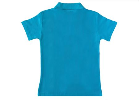 MAVİ KISA KOL LAKOS YAKA TİŞÖRT