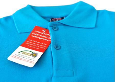 MAVİ KISA KOL LAKOS YAKA TİŞÖRT