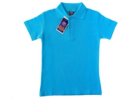 MAVİ KISA KOL LAKOS YAKA TİŞÖRT