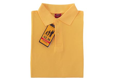 SARI KISA KOL LAKOS YAKA TİŞÖRT