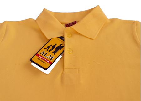 SARI KISA KOL LAKOS YAKA TİŞÖRT