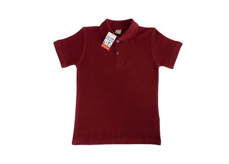 BORDO KISA KOL LAKOS YAKA TİŞÖRT