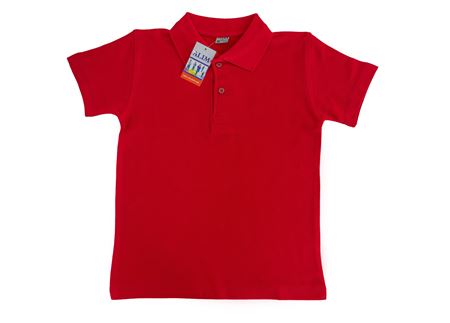 KIRMIZI KISA KOL LAKOS YAKA TİŞÖRT