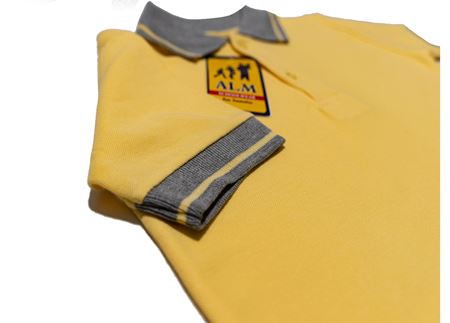 SARI KISA KOL LAKOS YAKA TİŞÖRT