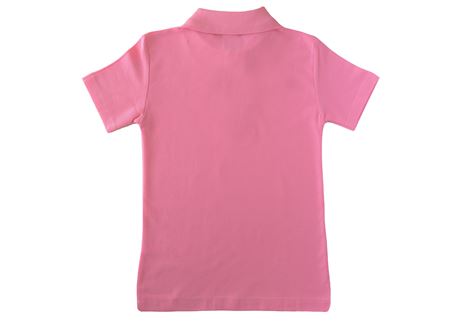 TOZ PEMBE KISA KOL LAKOS YAKA TİŞÖRT