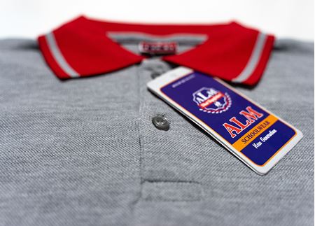 GRİ KISA KOL LAKOS YAKA TİŞÖRT