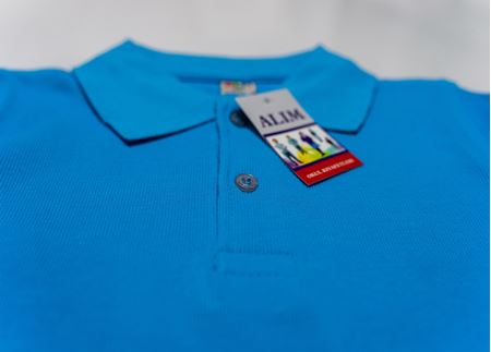 BUZ MAVİSİ UZUN KOL LAKOS YAKA TİŞÖRT