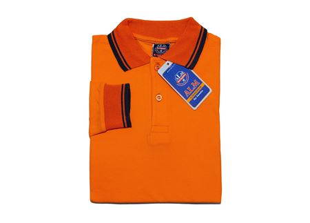 TURUNCU UZUN KOL LAKOS YAKA TİŞÖRT