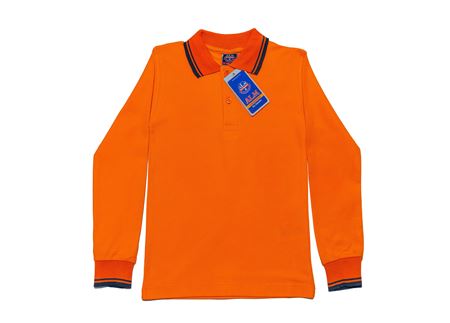 TURUNCU UZUN KOL LAKOS YAKA TİŞÖRT