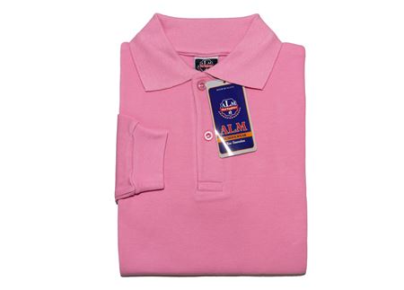 PEMBE UZUN KOL LAKOS YAKA TİŞÖRT