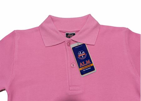 PEMBE UZUN KOL LAKOS YAKA TİŞÖRT