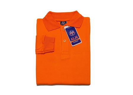 TURUNCU UZUN KOL LAKOS YAKA TİŞÖRT