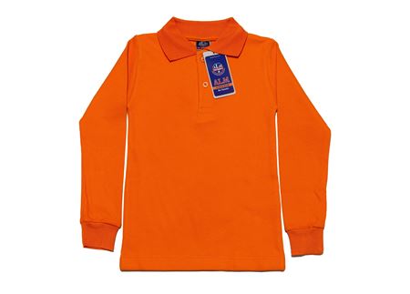 TURUNCU UZUN KOL LAKOS YAKA TİŞÖRT