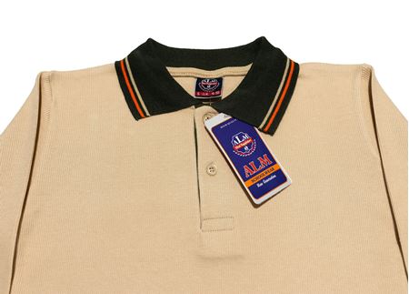 ANTİK BEYAZ UZUN KOL LAKOS YAKA TİŞÖRT