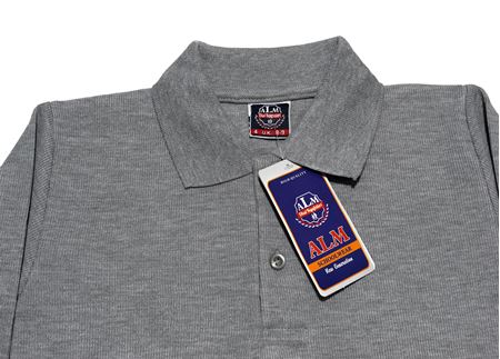 GRİ UZUN KOL LAKOS YAKA TİŞÖRT