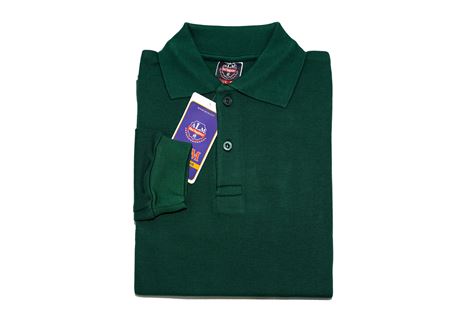 KOYU YEŞİL UZUN KOL LAKOS YAKA TİŞÖRT