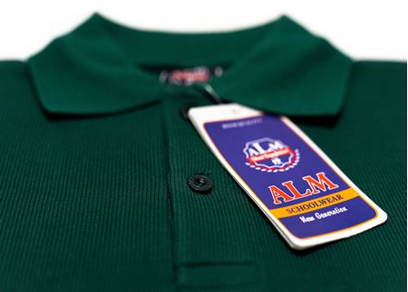 KOYU YEŞİL UZUN KOL LAKOS YAKA TİŞÖRT