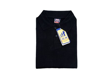 SİYAH UZUN KOL POLO YAKA TİŞÖRT