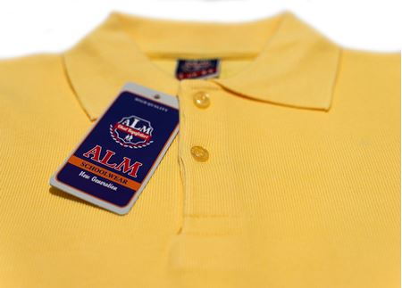 DÜZ SARI UZUN KOL LAKOS YAKA TİŞÖRT