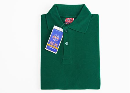 KOYU YEŞİL KISA KOL POLO YAKA TİŞÖRT