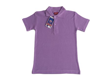 LİLA KISA KOL POLO YAKA TİŞÖRT