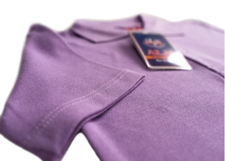 LİLA KISA KOL POLO YAKA TİŞÖRT