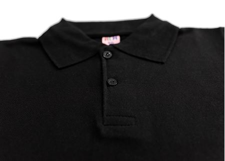 SİYAH KISA KOL LAKOS YAKA TİŞÖRT