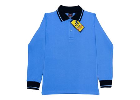 SELANİK MAVİ UZUN KOL LAKOS TİŞÖRT