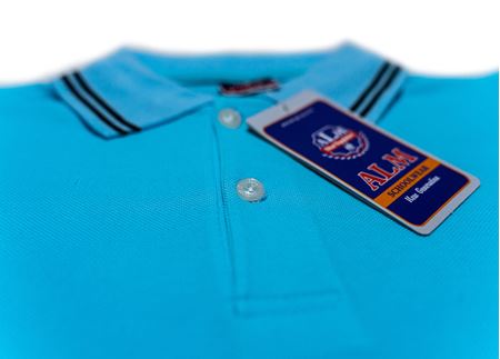 BUZ MAVİSİ UZUN KOL LAKOS YAKA TİŞÖRT