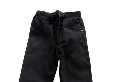 BEL-PAÇA LASTİK KLASİK PANTOLON SİYAH