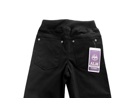 BEL-PAÇA LASTİK KLASİK PANTOLON SİYAH